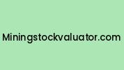 Miningstockvaluator.com Coupon Codes