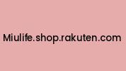 Miulife.shop.rakuten.com Coupon Codes