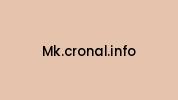 Mk.cronal.info Coupon Codes