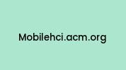 Mobilehci.acm.org Coupon Codes