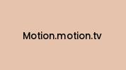 Motion.motion.tv Coupon Codes