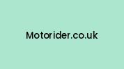 Motorider.co.uk Coupon Codes
