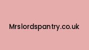 Mrslordspantry.co.uk Coupon Codes