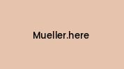 Mueller.here Coupon Codes