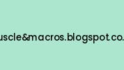 Muscleandmacros.blogspot.co.uk Coupon Codes