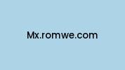 Mx.romwe.com Coupon Codes