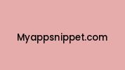 Myappsnippet.com Coupon Codes