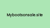Mybootsonsale.site Coupon Codes