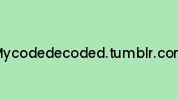 Mycodedecoded.tumblr.com Coupon Codes