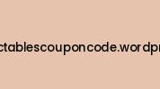 Mycollectablescouponcode.wordpress.com Coupon Codes