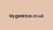 Mygeekbox.co.uk Coupon Codes