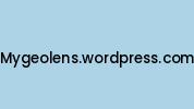 Mygeolens.wordpress.com Coupon Codes