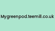 Mygreenpod.teemill.co.uk Coupon Codes