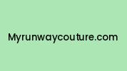 Myrunwaycouture.com Coupon Codes
