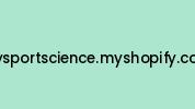 Mysportscience.myshopify.com Coupon Codes