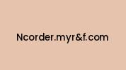 Ncorder.myrandf.com Coupon Codes