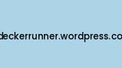 Ndeckerrunner.wordpress.com Coupon Codes