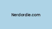 Nerdordie.com Coupon Codes