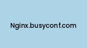 Nginx.busyconf.com Coupon Codes
