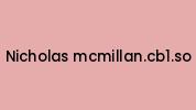 Nicholas-mcmillan.cb1.so Coupon Codes