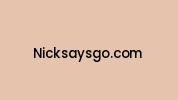 Nicksaysgo.com Coupon Codes