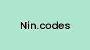 Nin.codes Coupon Codes
