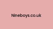 Nineboys.co.uk Coupon Codes