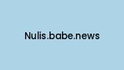 Nulis.babe.news Coupon Codes