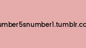 Number5snumber1.tumblr.com Coupon Codes