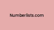 Numberlists.com Coupon Codes