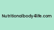 Nutritionalbody4life.com Coupon Codes