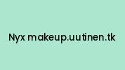 Nyx-makeup.uutinen.tk Coupon Codes