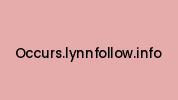 Occurs.lynnfollow.info Coupon Codes