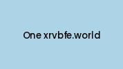 One-xrvbfe.world Coupon Codes