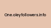 One.oleyfollowers.info Coupon Codes