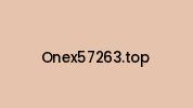Onex57263.top Coupon Codes