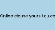 Online-clause-yours-t.cu.cc Coupon Codes