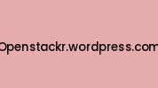 Openstackr.wordpress.com Coupon Codes