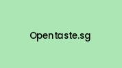 Opentaste.sg Coupon Codes