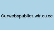 Ourwebspublics-wtr.cu.cc Coupon Codes