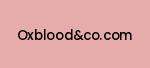 oxbloodandco.com Coupon Codes