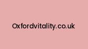 Oxfordvitality.co.uk Coupon Codes