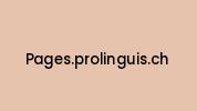 Pages.prolinguis.ch Coupon Codes