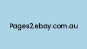 Pages2.ebay.com.au Coupon Codes