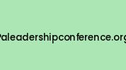 Paleadershipconference.org Coupon Codes