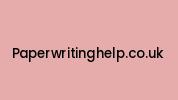 Paperwritinghelp.co.uk Coupon Codes