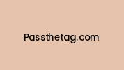 Passthetag.com Coupon Codes