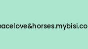 Peaceloveandhorses.mybisi.com Coupon Codes