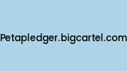 Petapledger.bigcartel.com Coupon Codes