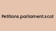 Petitions.parliament.scot Coupon Codes